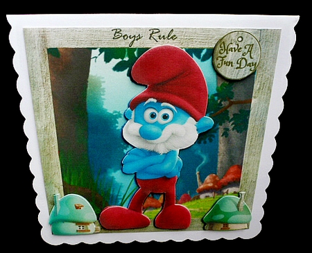 Boys Rule Smurf Style 5 Mini Kit by Diane  Hitchcox
