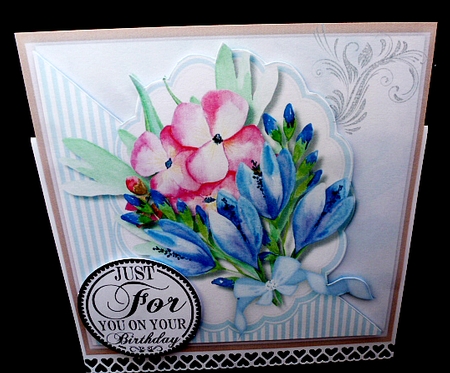 Beautiful Water Coloured Mixd flowers by Diane  Hitchcox