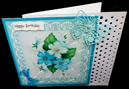 Pretty Viola Scallop Corner side stacker Topper by Diane  Hitchcox