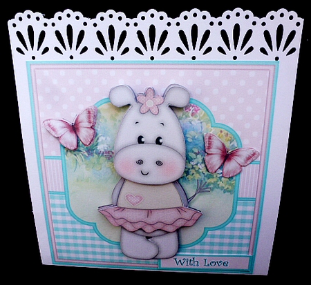 Henrietta Hippo in Tutu Mini Kit with Ages by Diane  Hitchcox