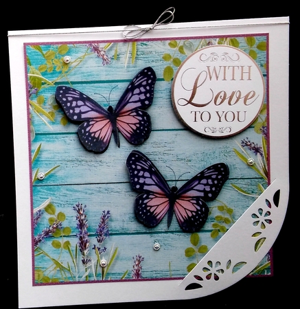 Vintage Butterflies Quick card 1 by Diane  Hitchcox