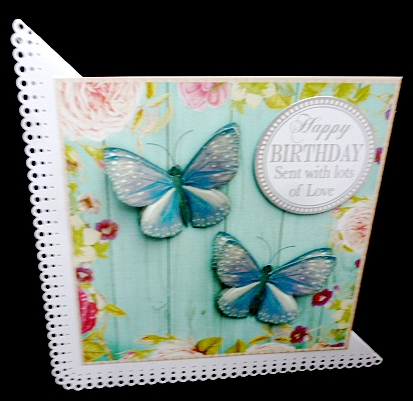 Vintage Butterflies Quick card 2 by Diane  Hitchcox
