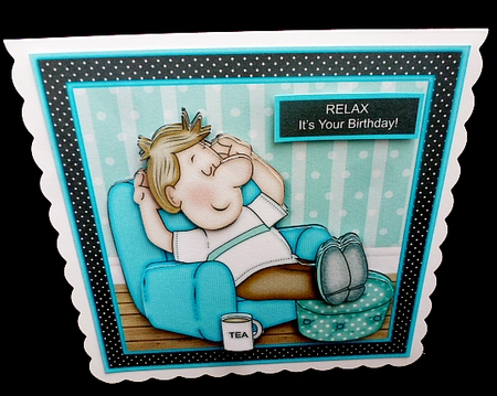 Relaxing Dave Mini Kit With Ages 30, 40, 50 Male Birthday/Fathers Day by Diane  Hitchcox