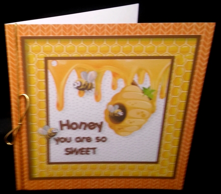 Honey You are so Sweet Card Topper & Gft Card by Diane  Hitchcox