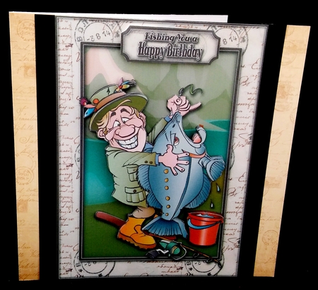 Fishing You A Happy Birthday A5 Mini Kit by Diane  Hitchcox