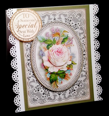 Vintage Floral 6x8 Card Front  5 by Diane  Hitchcox