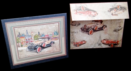 Vintage Cars Mini Kit by Diane  Hitchcox