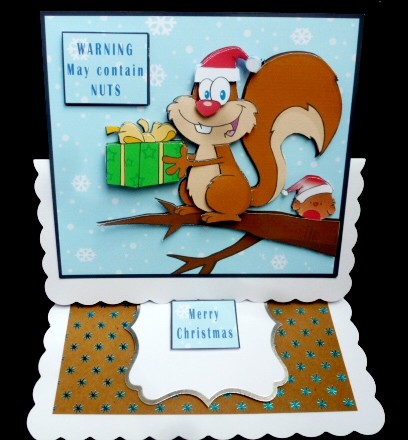 Warning - may contain Nuts - Decoupage by Diane  Hitchcox