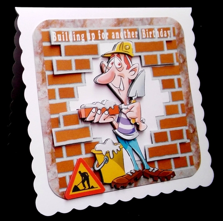 Building up for another Birthday - Decoupage by Diane  Hitchcox