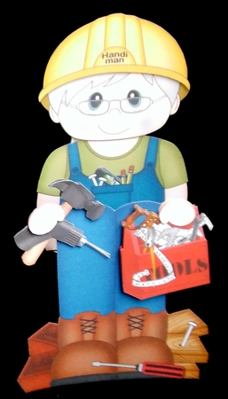 3D On the Shelf Card Kit - DIY Handiman Rubin by Diane  Hitchcox