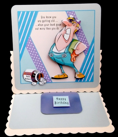 When your back goes out more than you do - Decoupage by Diane  Hitchcox