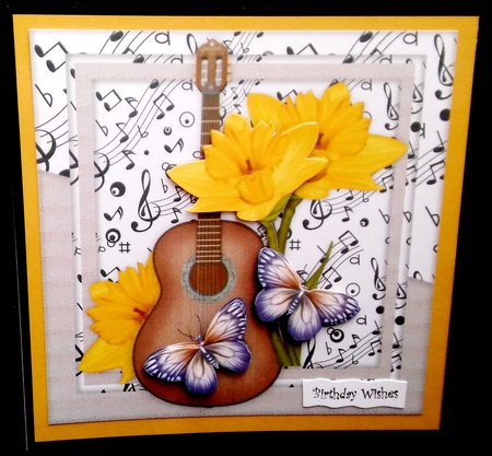Music & Flowers 1 by Diane  Hitchcox