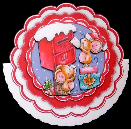 Christmas Rocker ,The Christmas Post Mice  by Diane  Hitchcox