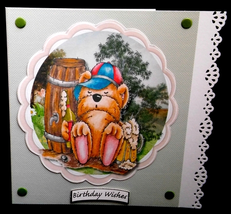 Lovely Topper , The Bear Belly Bear by Diane  Hitchcox