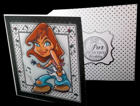 Groovey Metal Babe by Diane  Hitchcox