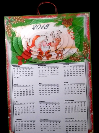 Mini Kit- A4 Xmas Calendar for 2025 #14 by Diane  Hitchcox