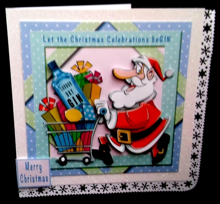 Let the Christmas celebrations beGIN - Decoupage by Diane  Hitchcox
