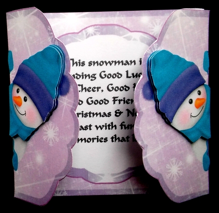 Purple Christmas Gatefold Card by Diane  Hitchcox