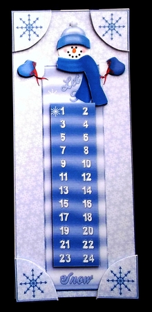 Snowman Countdown Purple by Diane  Hitchcox