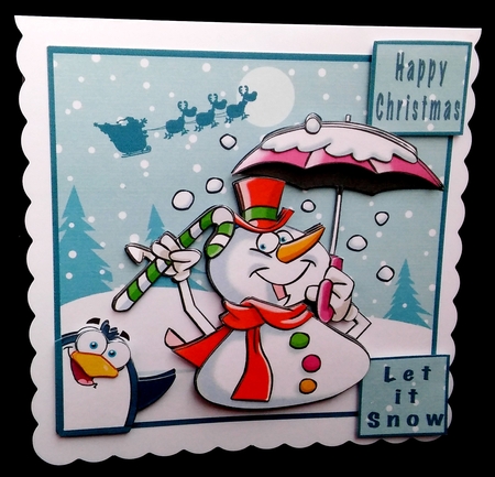 Let it Snow - decoupage by Diane  Hitchcox