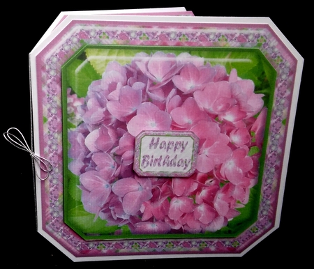 JJ HYRANGEA LAVENDER - PINK 8X8 by Diane  Hitchcox