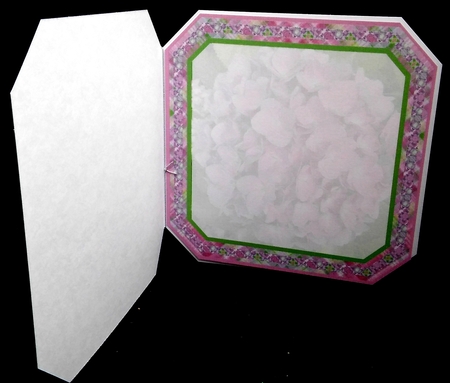 JJ HYRANGEA LAVENDER - PINK 8X8 INSERT BLANK by Diane  Hitchcox