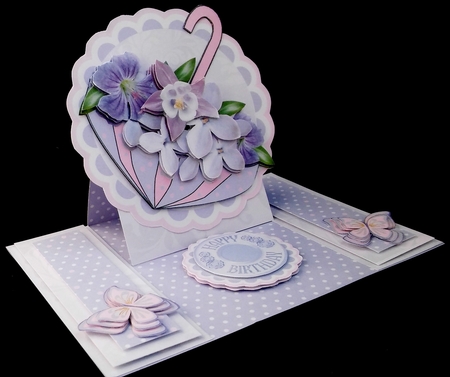 Centre Panel Easel Lilac flower umbrella - NEW by Diane  Hitchcox