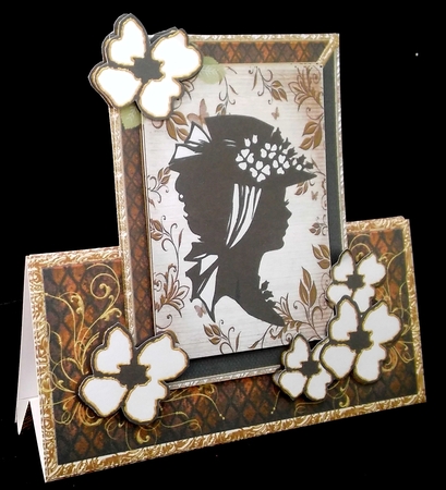 Lady Silhouettes Tent Card 3 by Diane  Hitchcox