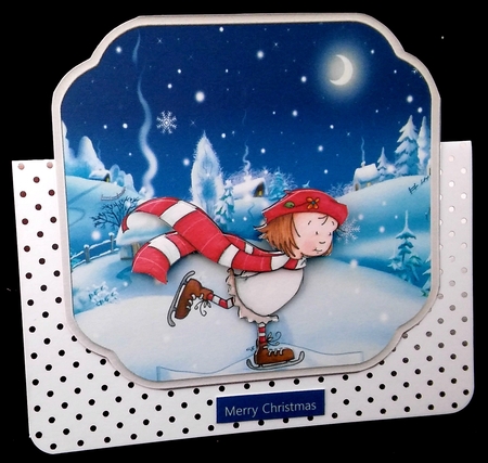 Skating in the moonlight by Diane  Hitchcox