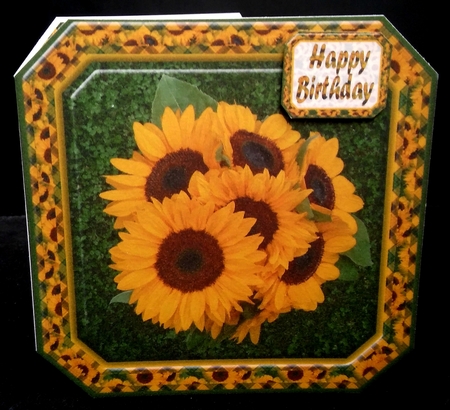  JJ SUNFLOWER 8X8 by Diane  Hitchcox