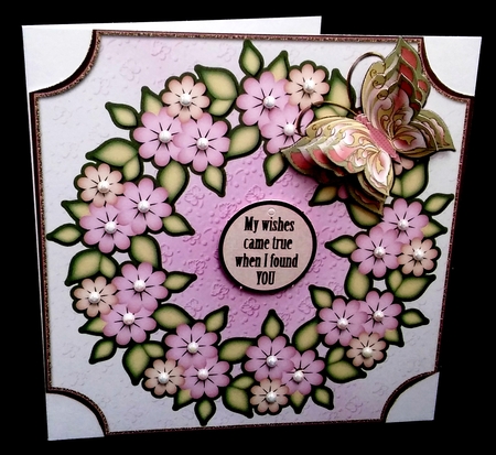 Various Occasions Floral Topper With Butterfly by Diane  Hitchcox