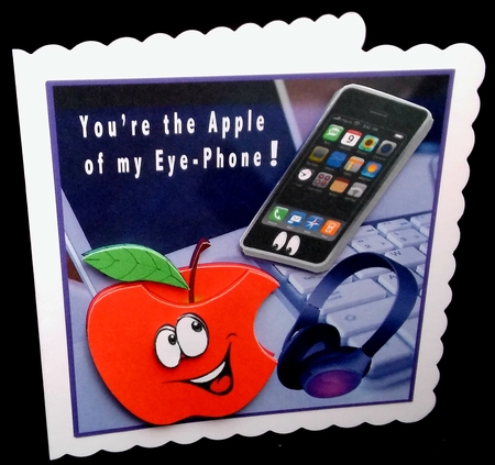 Youre The Apple of my Eye-phone by Diane  Hitchcox