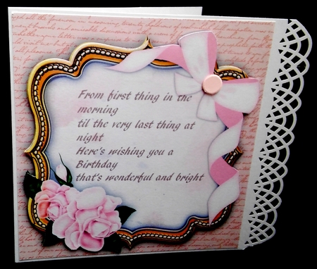 Beautiful Bracket with Roses and Bow  6 by Diane  Hitchcox