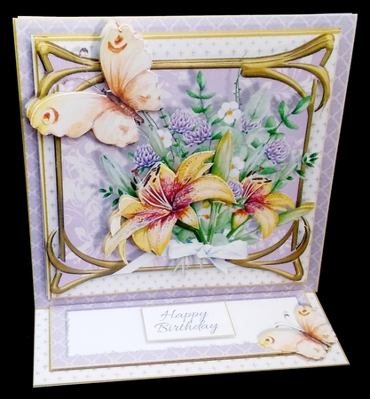 Summer Lilies - Floral Delight Easel Cards by Diane  Hitchcox
