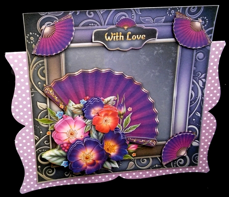 Fans N Flowers 8x8 Mini Kit by Diane  Hitchcox