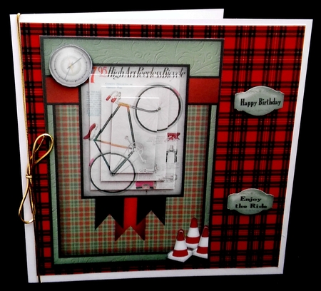Vintage Bycycle Pyramid by Diane  Hitchcox