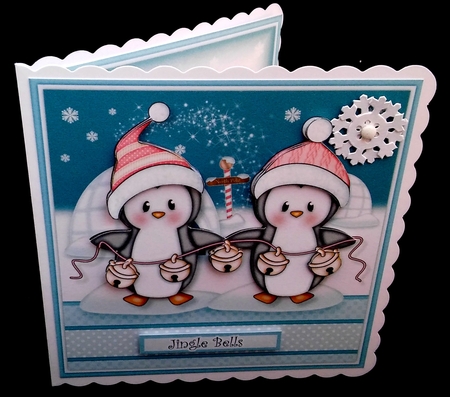 Jingle Penguins Mini Kit by Diane  Hitchcox