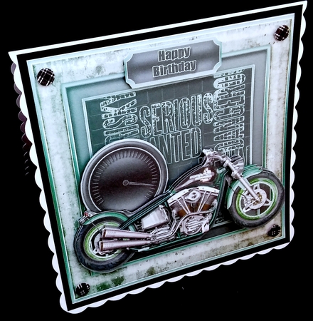 Rider 8x8 Decoupage Mini Kit by Diane  Hitchcox