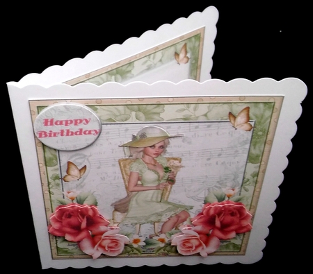 Best Wishes - Elegant Lady #15- For Birthday and lots of occasions by Diane  Hitchcox