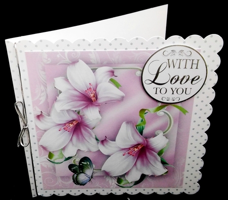 Beautiful Mavue Logic Lillies and  butterflys by Diane  Hitchcox