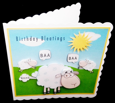 Birthday Bleatings - Decoupage by Diane  Hitchcox