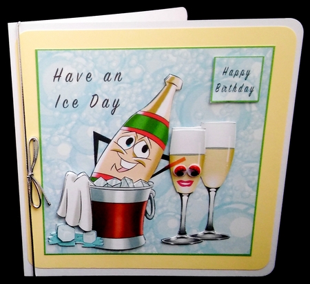 Have An Ice Day - Decoupage by Diane  Hitchcox