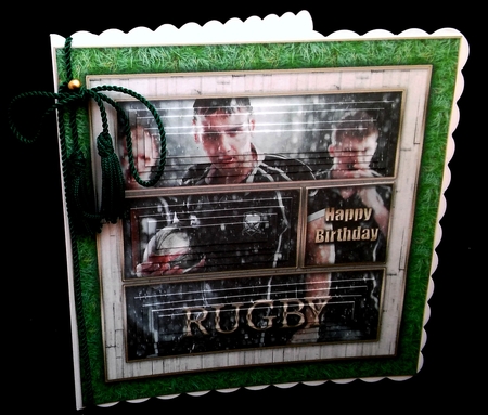 Rugby 8x8 Pyramage 3 Page Mini Kit by Diane  Hitchcox