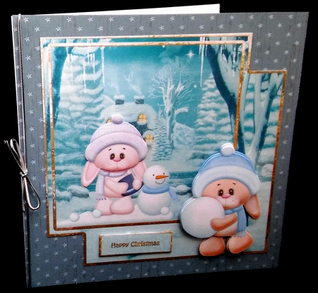 The snow rabbits by Diane  Hitchcox