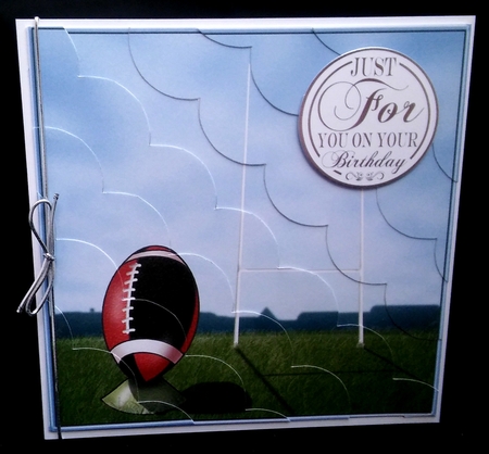 8 x 8 Rugby Kit with Scalloped Corners by Diane  Hitchcox