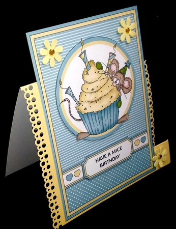 Sassy Cheryl Sneaky Mouse Birthday Card by Diane  Hitchcox