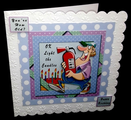OK Light The Candles - Decoupage by Diane  Hitchcox