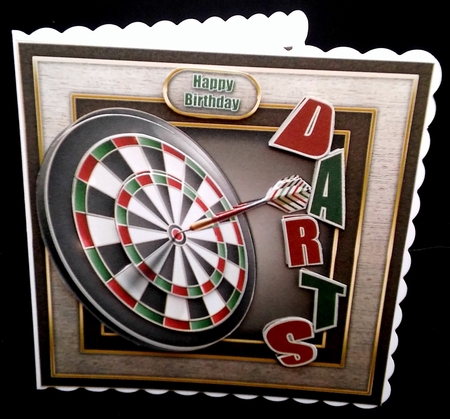 Darts 3 Page Decoupage Mini Kit by Diane  Hitchcox