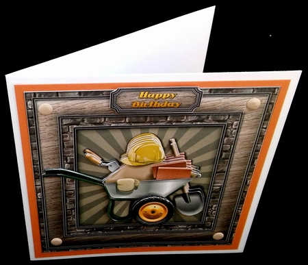 Builder 8x8 Decoupage Mini Kit by Diane  Hitchcox