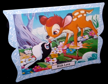 Bambi and Flower Quick Card by Diane  Hitchcox